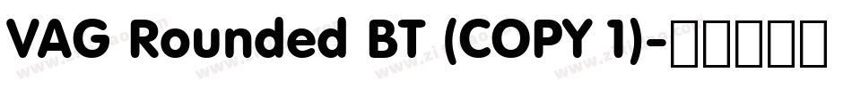 VAG Rounded BT (COPY 1)字体转换